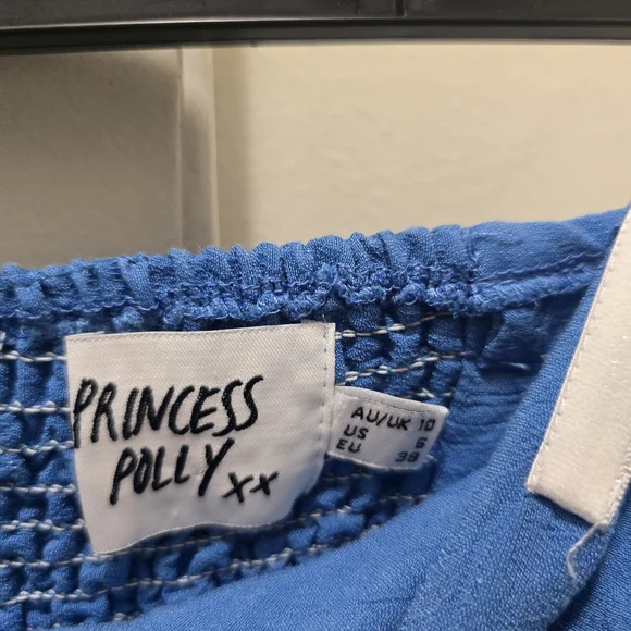 Princess Polly Blue Strapless Tiered Maxi Dress - Picture 4 of 12